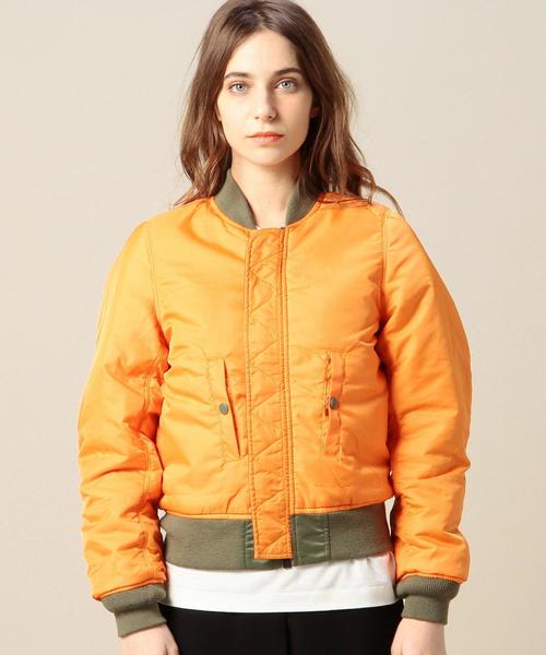 BEAUTY&YOUTH UNITED ARROWS（ビューティーアンドユースユナイテッドアローズ）の「BY ALPHA MA-1 2（MA-1・レディース・ブラック/オリーブ・MEDIUM/SMALL）」の11枚目の写真