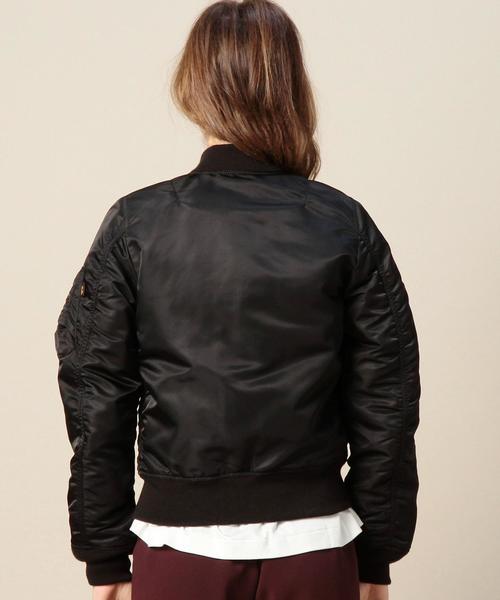 BEAUTY&YOUTH UNITED ARROWS（ビューティーアンドユースユナイテッドアローズ）の「BY ALPHA MA-1 2（MA-1・レディース・ブラック/オリーブ・MEDIUM/SMALL）」の12枚目の写真