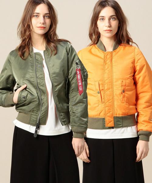 BEAUTY&YOUTH UNITED ARROWS（ビューティーアンドユースユナイテッドアローズ）の「BY ALPHA MA-1 2（MA-1・レディース・ブラック/オリーブ・MEDIUM/SMALL）」の21枚目の写真