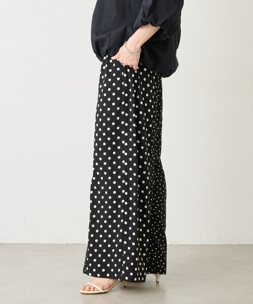 BEARDSLEY（ビアズリー）の「ドットコンビパンツ（その他パンツ・レディース・ブラック・0/1/2）」の3枚目の写真