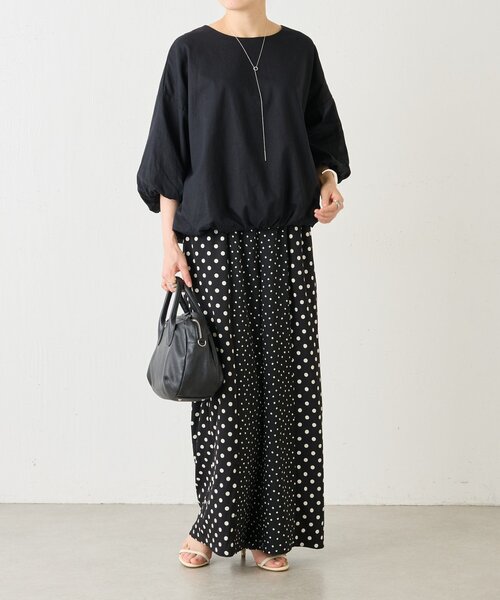 BEARDSLEY（ビアズリー）の「ドットコンビパンツ（その他パンツ・レディース・ブラック・0/1/2）」の4枚目の写真