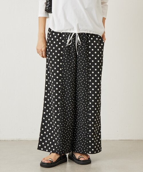 BEARDSLEY（ビアズリー）の「ドットコンビパンツ（その他パンツ・レディース・ブラック・0/1/2）」の8枚目の写真