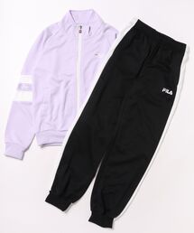 FILA（フィラ）の「FILA/フィラ　プリントテープ付き　スクールウォームアップスーツ（セットアップ）」