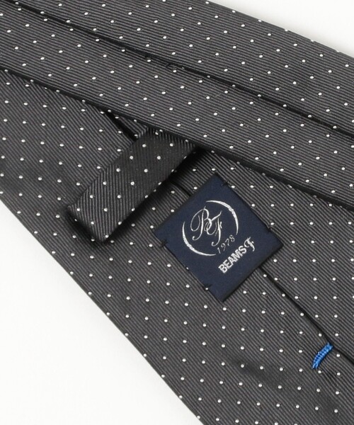 BEAMS F（ビームスエフ）の「シルク ドット柄 ジャカード ネクタイ（ネクタイ・メンズ・ネイビー/グレー・ONE SIZE）」の4枚目の写真