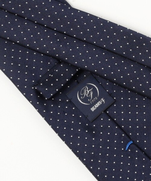 BEAMS F（ビームスエフ）の「シルク ドット柄 ジャカード ネクタイ（ネクタイ・メンズ・ネイビー/グレー・ONE SIZE）」の7枚目の写真