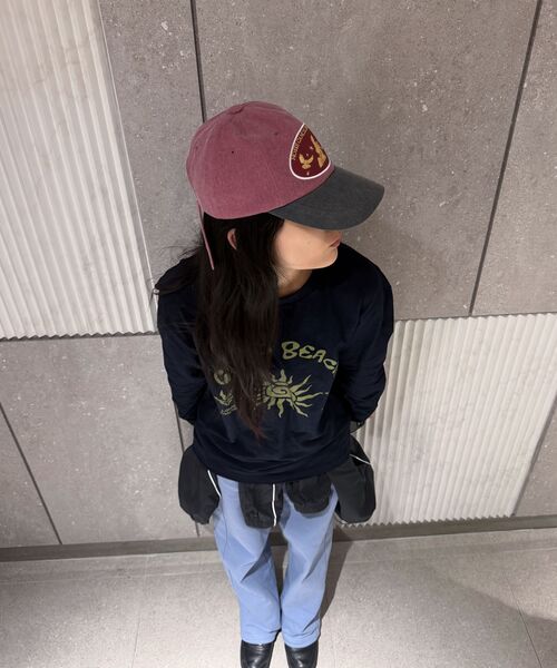 COSO(コソ)の「ビーチアートワーク長袖ロングスリーブ_2カラー(Tシャツ/カットソー・レディース・グレー/ネイビー・1/2)」の8枚目の写真
