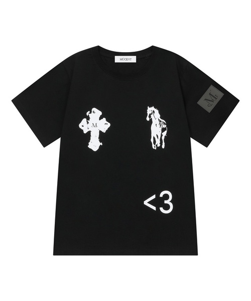 MUCENT(ムセント)の「アンティーククロスポニーハーフ袖Tシャツ(3カラー)(Tシャツ/カットソー・レディース・グレー/ホワイト/ブラック・FREE)」の3枚目の写真
