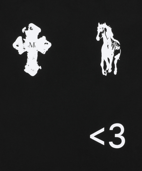MUCENT(ムセント)の「アンティーククロスポニーハーフ袖Tシャツ(3カラー)(Tシャツ/カットソー・レディース・グレー/ホワイト/ブラック・FREE)」の12枚目の写真