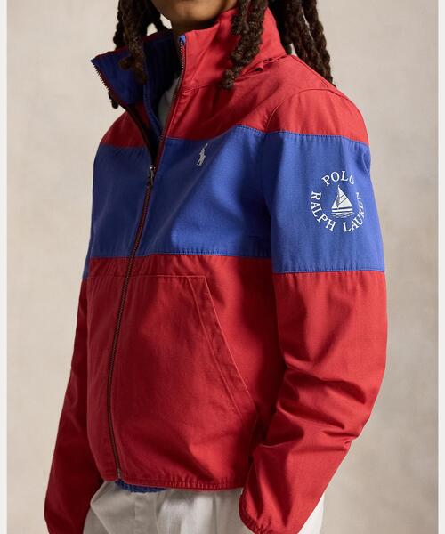 POLO RALPH LAUREN CHILDRENSWEAR(ポロ ラルフ ローレン チルドレンズウェア)の「ロゴ パッカブル フーデッド ジャケット(ブルゾン・キッズ・マルチ・L/M/S/XL)」の5枚目の写真