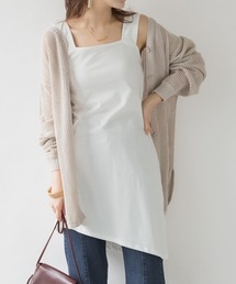 M-4L ブラ紐隠し レイヤードキャミソールミニワンピ 夏服