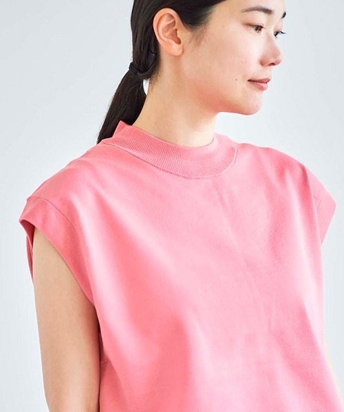 ata(アタ)の「ata vest 3. / ニットベスト(ベスト・レディース・グレー/ホワイト/ピンク/ブラック・MEDIUM)」の1枚目の写真