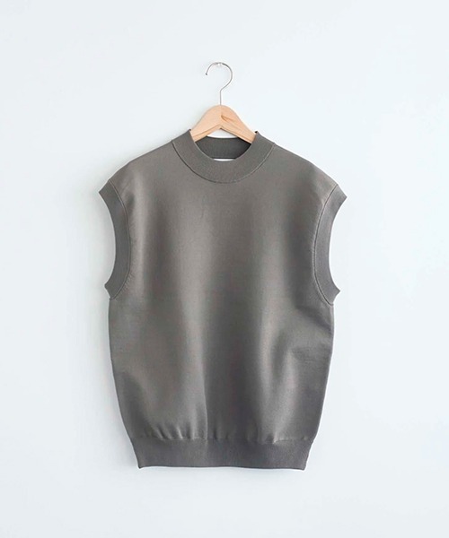 ata(アタ)の「ata vest 3. / ニットベスト(ベスト・レディース・グレー/ホワイト/ピンク/ブラック・MEDIUM)」の10枚目の写真