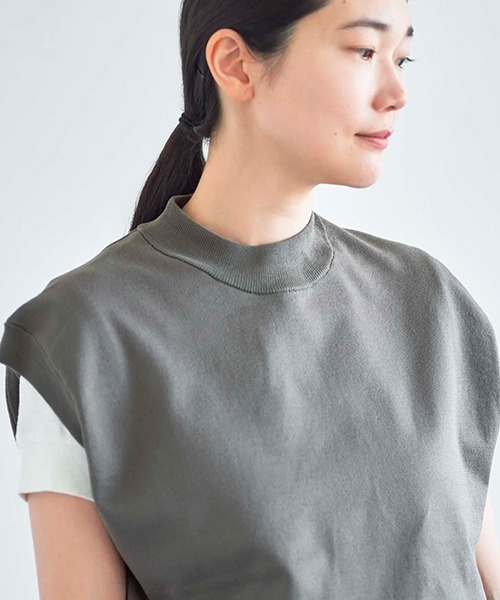 ata(アタ)の「ata vest 3. / ニットベスト(ベスト・レディース・グレー/ホワイト/ピンク/ブラック・MEDIUM)」の12枚目の写真