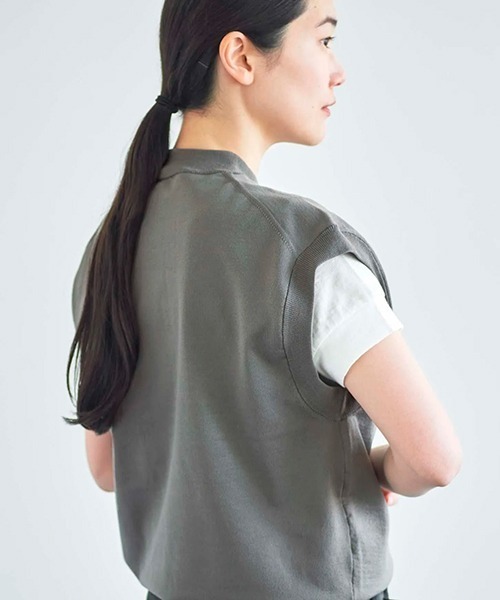 ata(アタ)の「ata vest 3. / ニットベスト(ベスト・レディース・グレー/ホワイト/ピンク/ブラック・MEDIUM)」の14枚目の写真