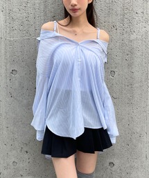 3.3 Field Trip/オフショルアソート柄シャツ2(3WAY)