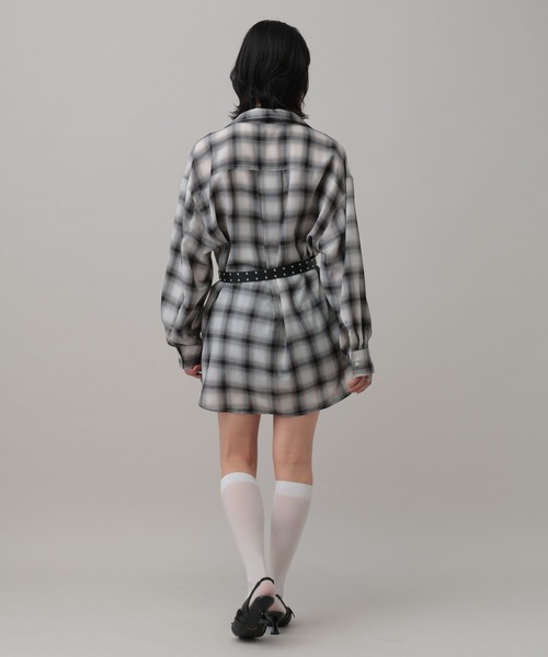 3.3 Field Trip （3.3フィールドトリップ）の「3.3 Field Trip／オフショルアソート柄シャツ2（3WAY）（シャツ/ブラウス・レディース・ブラック系/グリーン系/サックスブルー系/ホワイト系・FREE）」の7枚目の写真