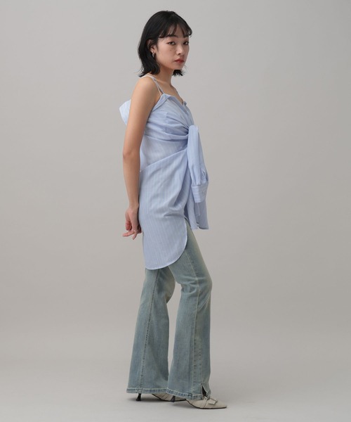 3.3 Field Trip （3.3フィールドトリップ）の「3.3 Field Trip／オフショルアソート柄シャツ2（3WAY）（シャツ/ブラウス・レディース・ブラック系/グリーン系/サックスブルー系/ホワイト系・FREE）」の17枚目の写真