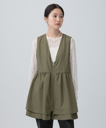 LEPSIM | WZIPギャザーベスト　641247(ベスト)