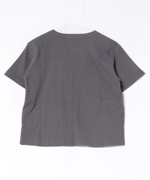 RIKKA FEMME(リッカファム)の「RIKKA FEMME/リッカファム 半袖 Tシャツ リブ フロント刺繍 RF6S-2104(Tシャツ/カットソー・レディース・ブラック/ホワイト・M/L/S/M)」の11枚目の写真