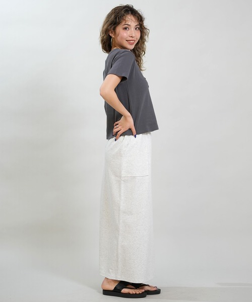 RIKKA FEMME(リッカファム)の「RIKKA FEMME/リッカファム 半袖 Tシャツ リブ フロント刺繍 RF6S-2104(Tシャツ/カットソー・レディース・ブラック/ホワイト・M/L/S/M)」の8枚目の写真