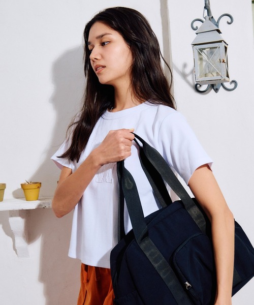 RIKKA FEMME(リッカファム)の「RIKKA FEMME/リッカファム 半袖 Tシャツ リブ フロント刺繍 RF6S-2104(Tシャツ/カットソー・レディース・ブラック/ホワイト・M/L/S/M)」の10枚目の写真