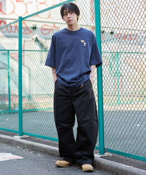 WEGO（ウィゴー）の「∴WEGO/【26年春夏新作】別注BENDAVISワンポイントT（Tシャツ/カットソー・メンズ・ホワイト/ネイビー/アッシュグレー/ブラック・SMALL/LARGE/MEDIUM）」の11枚目の写真