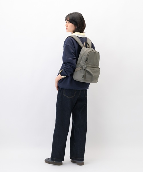 W&.Day/Night(ダブルアンド デイナイト)の「リュックサック キルッコ コレクション 15L A4サイズ 13.3インチPC ボトルホルダー 19144(バックパック/リュック・レディース・ブラック/ライトグレー系・FREE)」の7枚目の写真