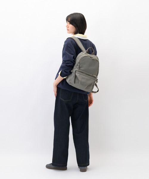 W&.Day/Night(ダブルアンド デイナイト)の「リュックサック キルッコ コレクション 15L A4サイズ 13.3インチPC ボトルホルダー 19144(バックパック/リュック・レディース・ブラック/ライトグレー系・FREE)」の9枚目の写真