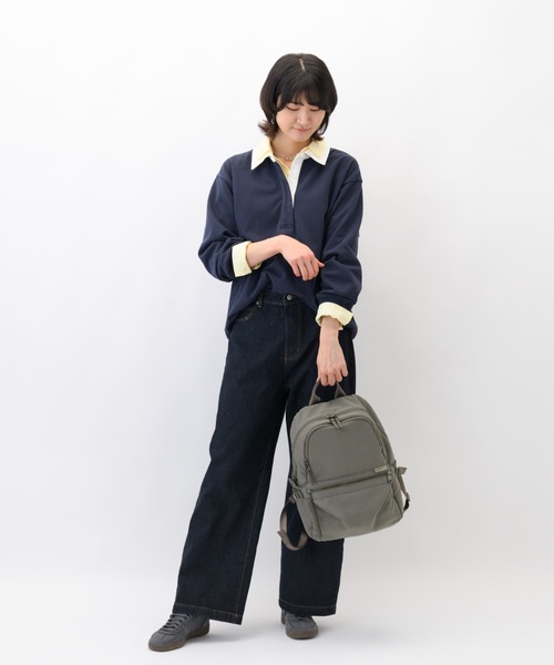 W&.Day/Night(ダブルアンド デイナイト)の「リュックサック キルッコ コレクション 15L A4サイズ 13.3インチPC ボトルホルダー 19144(バックパック/リュック・レディース・ブラック/ライトグレー系・FREE)」の10枚目の写真