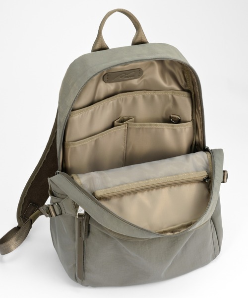 W&.Day/Night(ダブルアンド デイナイト)の「リュックサック キルッコ コレクション 15L A4サイズ 13.3インチPC ボトルホルダー 19144(バックパック/リュック・レディース・ブラック/ライトグレー系・FREE)」の17枚目の写真