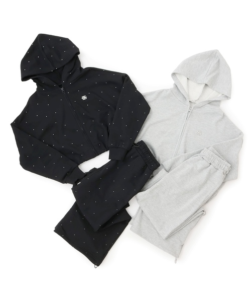 LOVETOXIC（ラブトキシック）の「キラキラロングパンツセットアップ（セットアップ・キッズ・ブラック/トップグレー・S:140cm/L:160cm/M:150cm/130cm）」の12枚目の写真