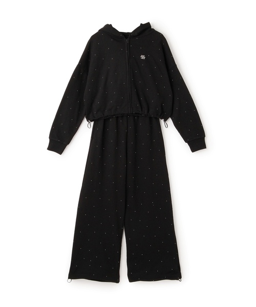 LOVETOXIC（ラブトキシック）の「キラキラロングパンツセットアップ（セットアップ・キッズ・ブラック/トップグレー・S:140cm/L:160cm/M:150cm/130cm）」の14枚目の写真
