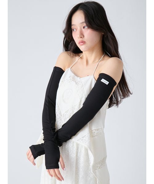LILY BROWN(リリーブラウン)の「UVカットアームカバー(手袋・レディース・ベージュ/ブルー/ブラック・F)」の14枚目の写真