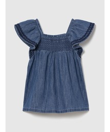 GAP（ギャップ）の「スモッキングギャザー デニムワンピース (ベビー)（ワンピース）」
