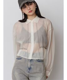 MURUA | チュールレイヤードシャツ(シャツ/ブラウス)