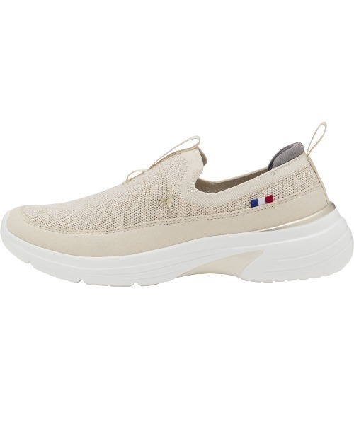 le coq sportif(ルコックスポルティフ)の「ルコックスポルティフ/LCS ロレーヌ FK 消臭/軽量スニーカー LU6SSN22LZ(スニーカー・レディース・ホワイト×シルバー/ベージュ系その他/ブラック×シルバー・25.0cm/22.5cm/23.0cm/23.5cm/24.0cm/24.5cm)」の3枚目の写真