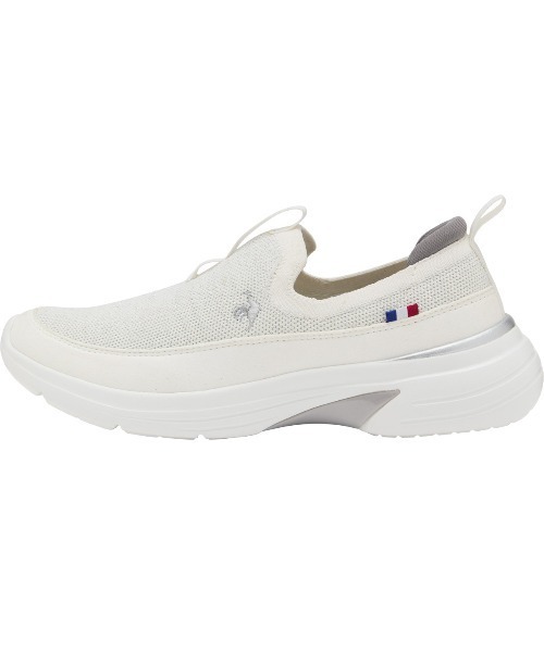 le coq sportif(ルコックスポルティフ)の「ルコックスポルティフ/LCS ロレーヌ FK 消臭/軽量スニーカー LU6SSN22LZ(スニーカー・レディース・ホワイト×シルバー/ベージュ系その他/ブラック×シルバー・25.0cm/22.5cm/23.0cm/23.5cm/24.0cm/24.5cm)」の1枚目の写真