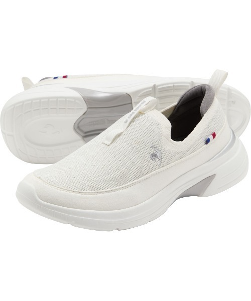 le coq sportif(ルコックスポルティフ)の「ルコックスポルティフ/LCS ロレーヌ FK 消臭/軽量スニーカー LU6SSN22LZ(スニーカー・レディース・ホワイト×シルバー/ベージュ系その他/ブラック×シルバー・25.0cm/22.5cm/23.0cm/23.5cm/24.0cm/24.5cm)」の8枚目の写真