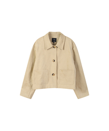 LAP（ラップ）の「ポケットカラー フェイクレザー ジャケット AS1LZ261（ライダースジャケット）」