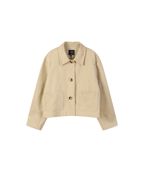 LAP(ラップ)の「ポケットカラー フェイクレザー ジャケット AS1LZ261(ライダースジャケット・レディース・ブラック/ベージュ/ピンク・FREE)」の1枚目の写真