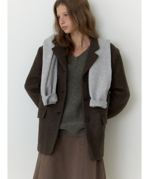 THEMITTEN(ザ・ミトン)の「Berg wool jacket (bark)(その他アウター・レディース・その他・FREE)」の4枚目の写真