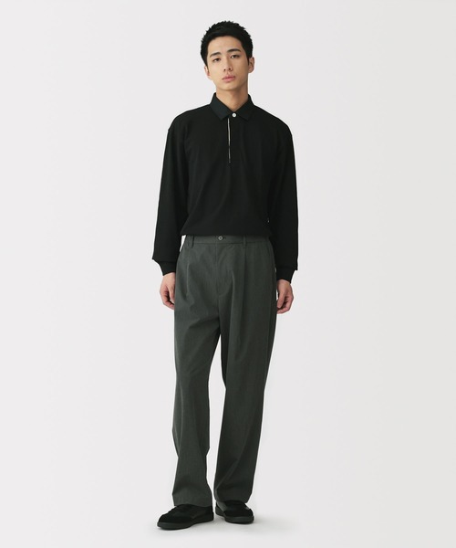 無印良品（ムジルシリョウヒン）の「紳士 乾きやすいワンタックワイドパンツ（その他パンツ・メンズ・ブラック/ブラウン系/グレー/チャコールグレー・S/M/L/XL）」の15枚目の写真