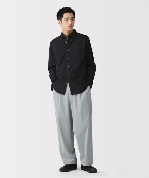 無印良品（ムジルシリョウヒン）の「紳士 乾きやすいワンタックワイドパンツ（その他パンツ・メンズ・ブラック/ブラウン系/グレー/チャコールグレー・S/M/L/XL）」の20枚目の写真