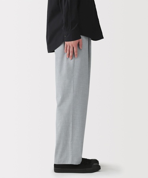 無印良品（ムジルシリョウヒン）の「紳士 乾きやすいワンタックワイドパンツ（その他パンツ・メンズ・ブラック/ブラウン系/グレー/チャコールグレー・S/M/L/XL）」の7枚目の写真