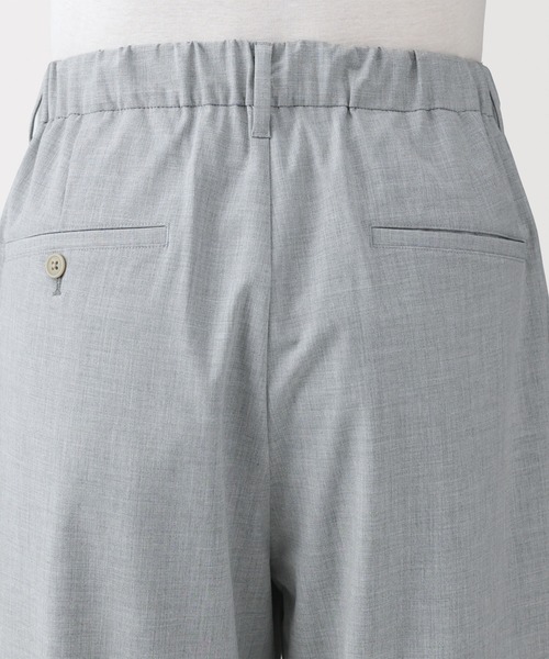 無印良品（ムジルシリョウヒン）の「紳士 乾きやすいワンタックワイドパンツ（その他パンツ・メンズ・ブラック/ブラウン系/グレー/チャコールグレー・S/M/L/XL）」の6枚目の写真