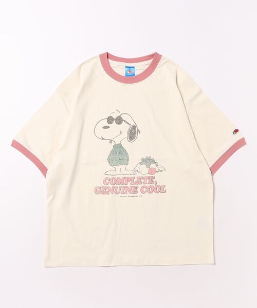 A BAG OF CHIPS（アバッグオブチップス）の「FRUIT OF THE LOOM/フルーツオブザルーム　FTL x PEANUTS Tシャツ（Tシャツ/カットソー・キッズ・ホワイト系その他2/アイボリー/サックスブルー/ホワイト系その他/ホワイト系その他3・S/M/L）」の2枚目の写真