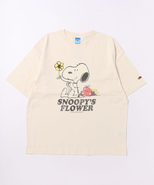 PEANUTS(ピーナッツ)の「FRUIT OF THE LOOM/フルーツオブザルーム FTL x PEANUTS Tシャツ(Tシャツ/カットソー・メンズ・ホワイト系その他2/アイボリー/サックスブルー/ホワイト系その他/ホワイト系その他3・S/M/L)」の11枚目の写真