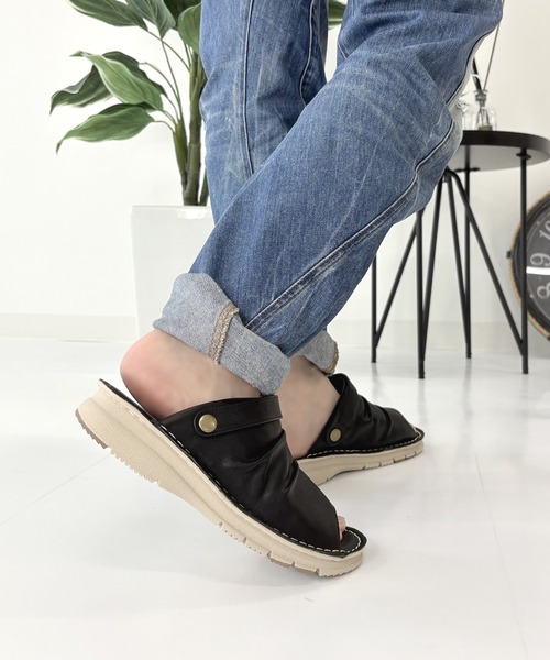 LUGG NAGG(ラグナグ)の「【WilsonLee】【スポっと】【軽量】コンフォート2WAYサンダル【3E】【リラックス】(サンダル・レディース・ブラウン/ブラック/ホワイト・S/M/L/LL)」の6枚目の写真