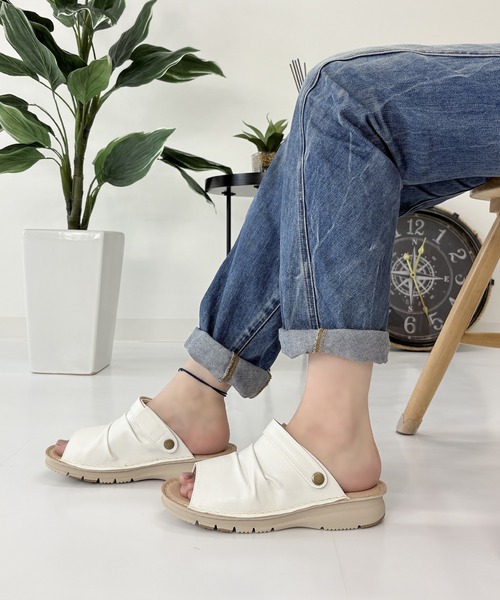 LUGG NAGG(ラグナグ)の「【WilsonLee】【スポっと】【軽量】コンフォート2WAYサンダル【3E】【リラックス】(サンダル・レディース・ブラウン/ブラック/ホワイト・S/M/L/LL)」の9枚目の写真