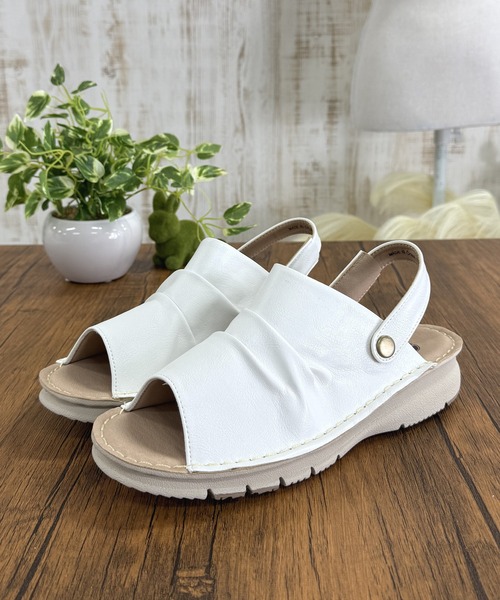 LUGG NAGG(ラグナグ)の「【WilsonLee】【スポっと】【軽量】コンフォート2WAYサンダル【3E】【リラックス】(サンダル・レディース・ブラウン/ブラック/ホワイト・S/M/L/LL)」の21枚目の写真